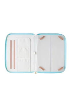 Pochette Pour Tablette Bleue Imprimée -Élégance Soldes 014