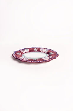 Plateau De Service En Céramique 33cm Chat -Élégance Soldes 04 ROUGE CAT OVALSERVING33 2