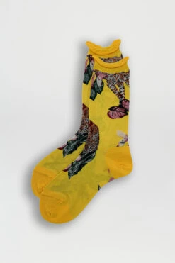 Chaussettes - Motif Fleuri -Élégance Soldes 17