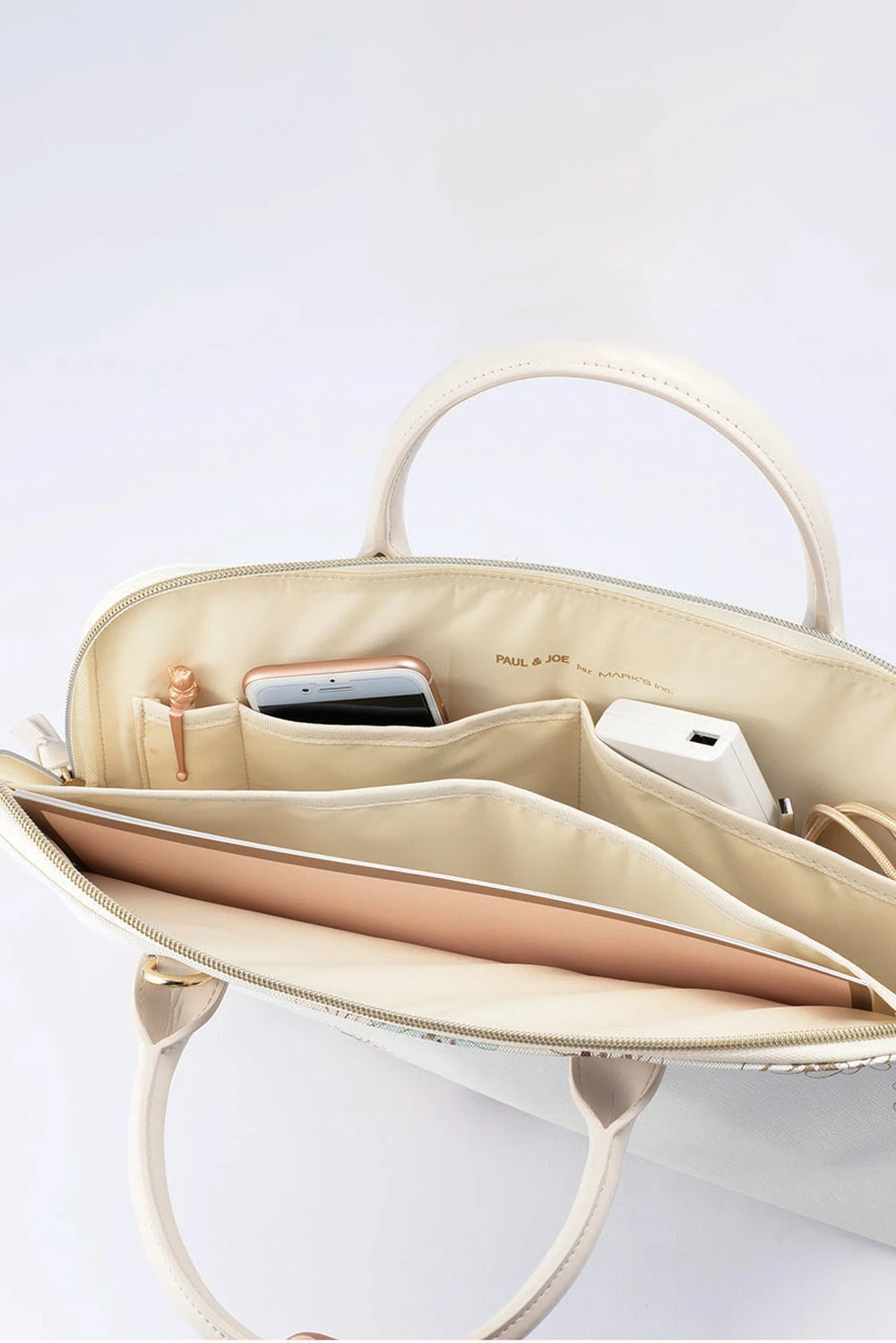 Sacoche à Bandoulière Blanche Imprimé Floral 4 Sacoche à Bandoulière Blanche Imprimé Floral - Image 2