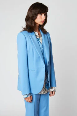 Veste De Tailleur En Laine Vierge Tropicale -Élégance Soldes E21NLACANAU 3