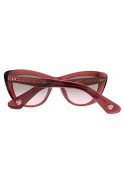 Lunettes Monture Papillon Cristal Cerise 9 Lunettes Monture Papillon Cristal Cerise -Élégance Soldes FIORA03 CS69 DETAILS