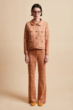 Veste Courte En Jersey Jacquard -Élégance Soldes FW23S LILUNE