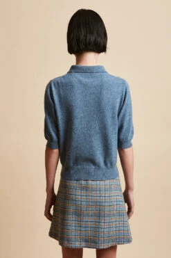 Cardigan Court En Cachemire Col Polo -Élégance Soldes FW23 SCALIN 31 1