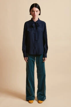 Chemisier En Soie Envers Satin -Élégance Soldes FW23 SDANA 10