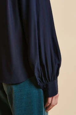 Chemisier En Soie Envers Satin -Élégance Soldes FW23 SDANA 12