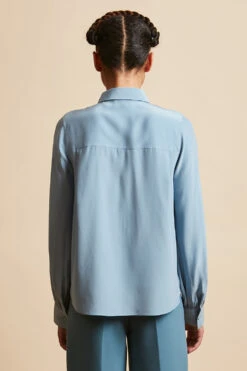 Chemisier En Soie Envers Satin -Élégance Soldes FW23 SDANA 3