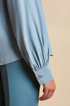 Chemisier En Soie Envers Satin -Élégance Soldes FW23 SDANA 4