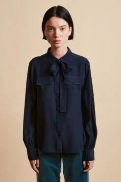 Chemisier En Soie Envers Satin -Élégance Soldes FW23 SDANA 9