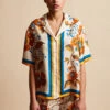 Chemise à Manches Courtes En Twill De Soie Imprimé -Élégance Soldes FW23 SHOPEFULL 4