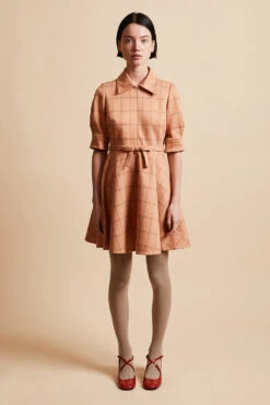 Robe Courte à Godets En Jersey Jacquard