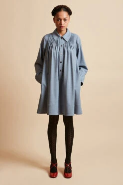 Robe Courte Ample Ajustée Aux épaules -Élégance Soldes FW23 SLENFANCE