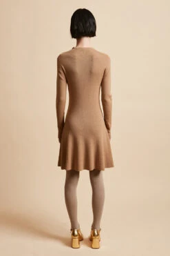 Robe Moulante En Maille De Laine Vierge Côtelée -Élégance Soldes FW23 SLOLITA 3