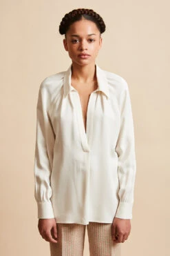 Blouse En Crêpe Envers Satin