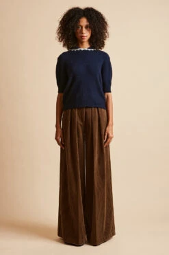 Top Manches Courtes En Maille De Laine Et Cachemire -Élégance Soldes FW23 Scabanon 03