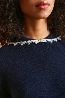 Top Manches Courtes En Maille De Laine Et Cachemire -Élégance Soldes FW23 Scabanon 03 4