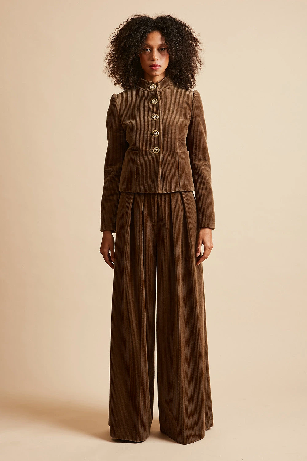 Veste Coupe Cintrée Au Col Officier 4 Veste Coupe Cintrée Au Col Officier - Image 2