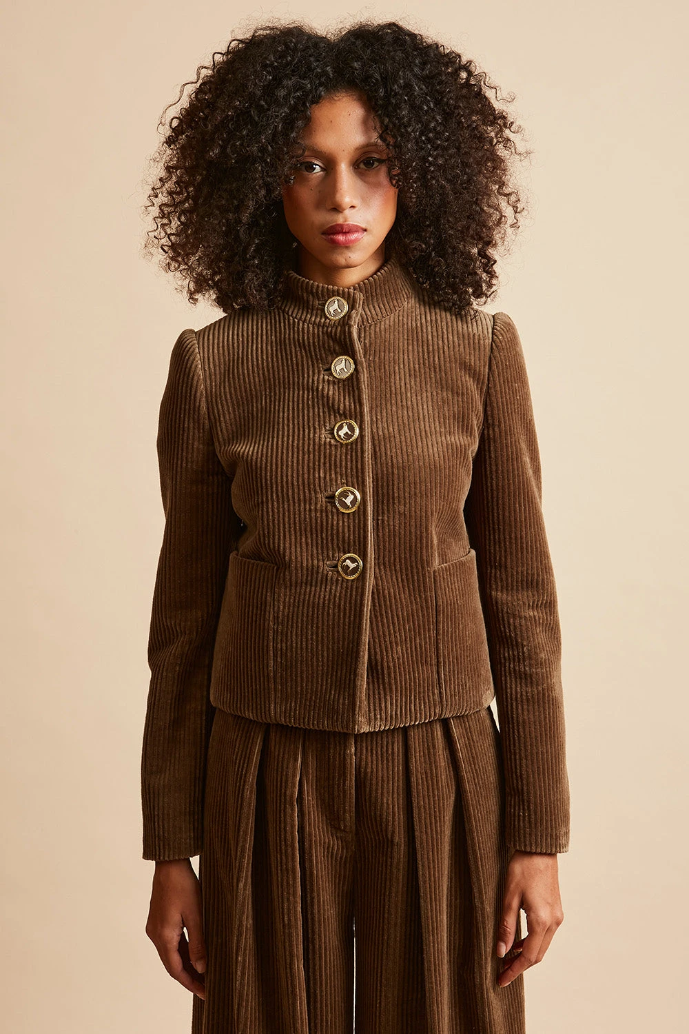 Veste Coupe Cintrée Au Col Officier 3 Veste Coupe Cintrée Au Col Officier