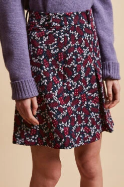 Jupe Courte En Jacquard Motif Floral All Over -Élégance Soldes FW23 Sharriet 7