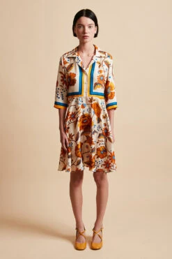 Robe En Twill De Soie