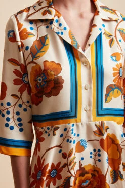 Robe En Twill De Soie -Élégance Soldes FW23 Sindie 3