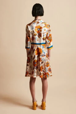 Robe En Twill De Soie -Élégance Soldes FW23 Sindie 5