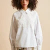 Blouse En Popeline Blanche -Élégance Soldes FW23 Sistria 1
