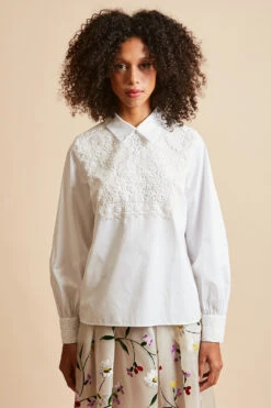 Blouse En Popeline Blanche
