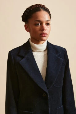 Veste En Velours Côtelé Au Simple Boutonnage 24 Veste En Velours Côtelé Au Simple Boutonnage -Élégance Soldes FW23 Smartine 9