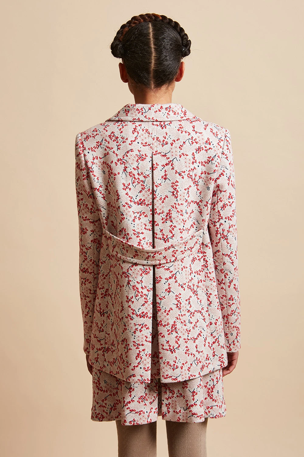Veste En Interlock Jacquard à Motif Floral All Over 11 Veste En Interlock Jacquard à Motif Floral All Over - Image 9