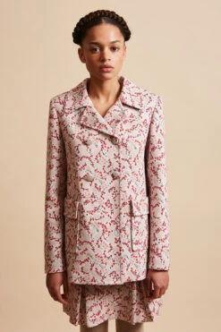 Veste En Interlock Jacquard à Motif Floral All Over 18 Veste En Interlock Jacquard à Motif Floral All Over -Élégance Soldes FW23 Smaubourg 8