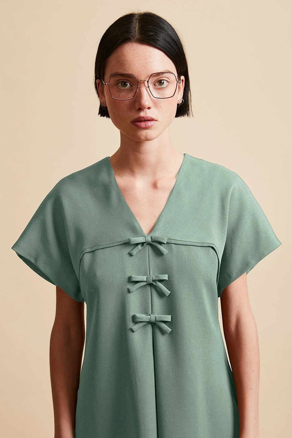 Robe Courte évasée En Laine Vierge Tropicale 13 Robe Courte évasée En Laine Vierge Tropicale - Image 11