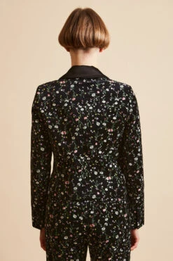 Veste Style Bolero Courte En Velours Lisse De Coton Imprimé Floral -Élégance Soldes FW23 Spurdey 5