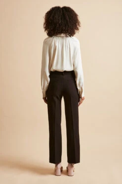 Pantalon En Cady De Laine -Élégance Soldes FW23 sbenny 73 4 1