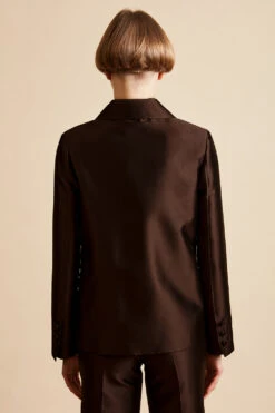 Veste En Mikado De Soie Mélangée -Élégance Soldes FW23 sboncoeur 10