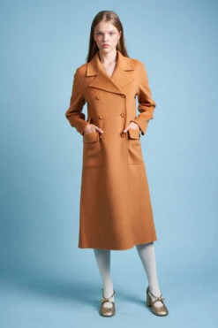 Manteau Long évasé En Laine -Élégance Soldes FW23 scyran 3