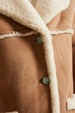 Caban Ample En Peau D'agneau -Élégance Soldes FW23 sdakota 4 1