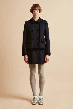 Jupe Courte En Tweed De Laine Vierge Harris Tweed