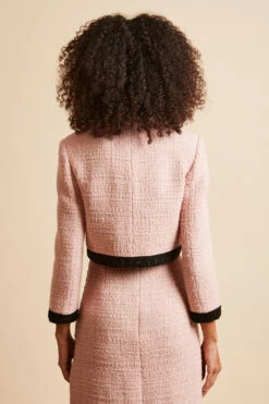 Veste Courte Cintrée En Tweed De Laine Lurex -Élégance Soldes FW23 sgrace 4