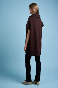 Cape En Grosse Maille De Laine Et Cachemire -Élégance Soldes FW23 shero 15