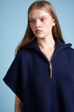 Cape En Grosse Maille De Laine Et Cachemire -Élégance Soldes FW23 shero 26