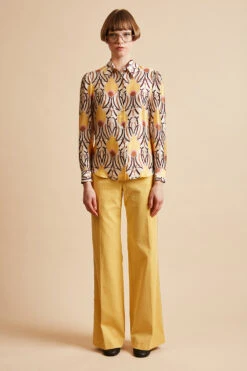 Chemise En Satin De Soie Imprimée All Over 9 Chemise En Satin De Soie Imprimée All Over -Élégance Soldes FW23 sinsolente
