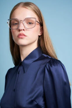 Chemisier En Satin De Soie Ajusté -Élégance Soldes FW23 sinsolite 20