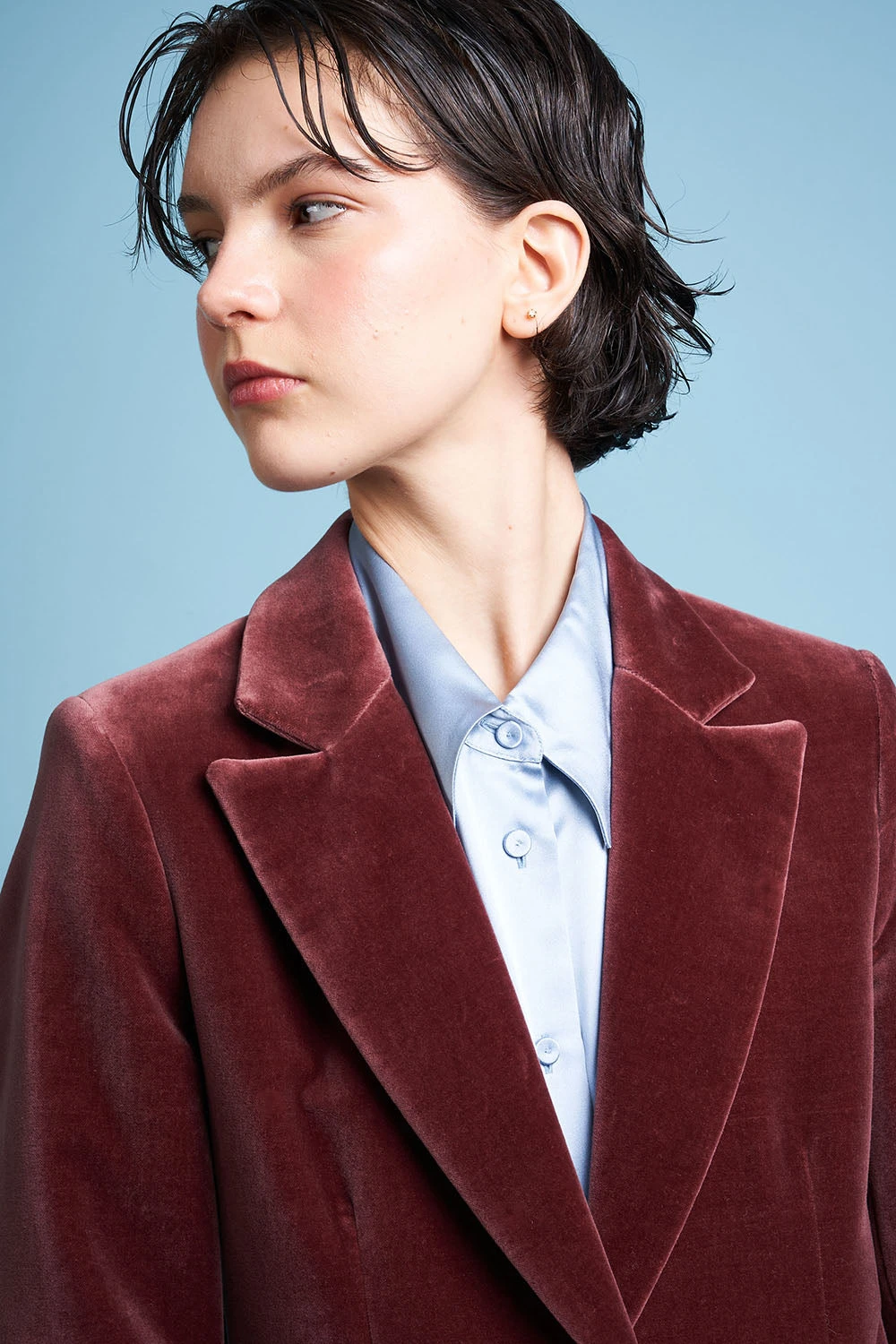 Veste En Velours Lisse De Coton 9 Veste En Velours Lisse De Coton - Image 7