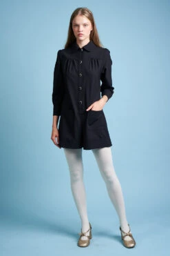 Combi-short En Laine Vierge Tropicale Tissée En Italie -Élégance Soldes FW23 smarmot 6