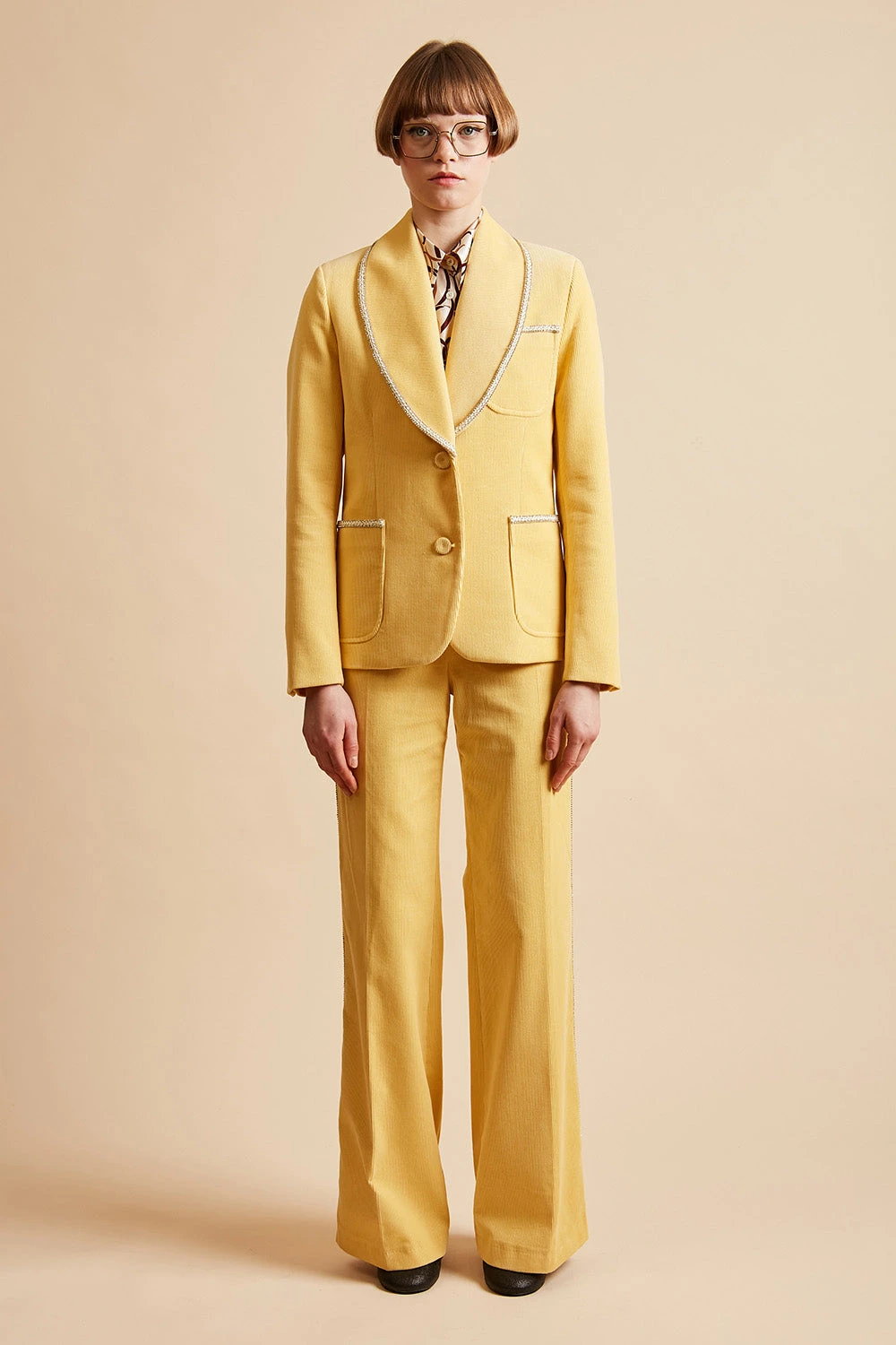 Veste Tailleur En Velours Côtelé 4 Veste Tailleur En Velours Côtelé - Image 2