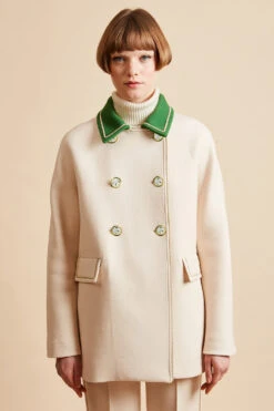 Manteau Caban En Laine Vierge Italienne