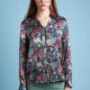 Blouse En Satin De Soie à L'imprimé Floral All Over -Élégance Soldes FW23 sodile 5