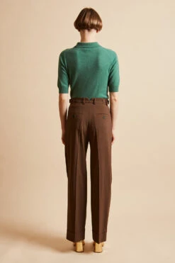 Pantalon Ample En Laine Vierge Tropicale -Élégance Soldes FW23 sothello 07 3 2