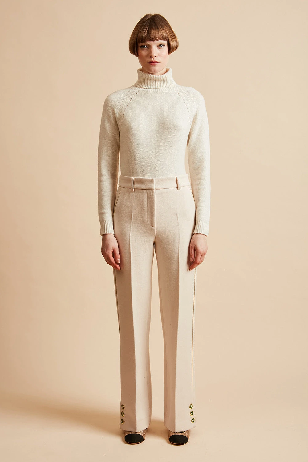 Pantalon Droit En Laine Vierge Italienne 4 Pantalon Droit En Laine Vierge Italienne - Image 2